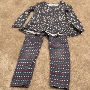Jumping Beans hearts outfit 5T